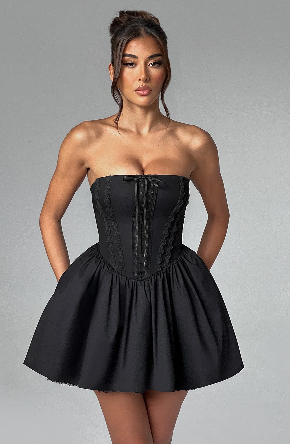 Evie - Black Mini Dress
