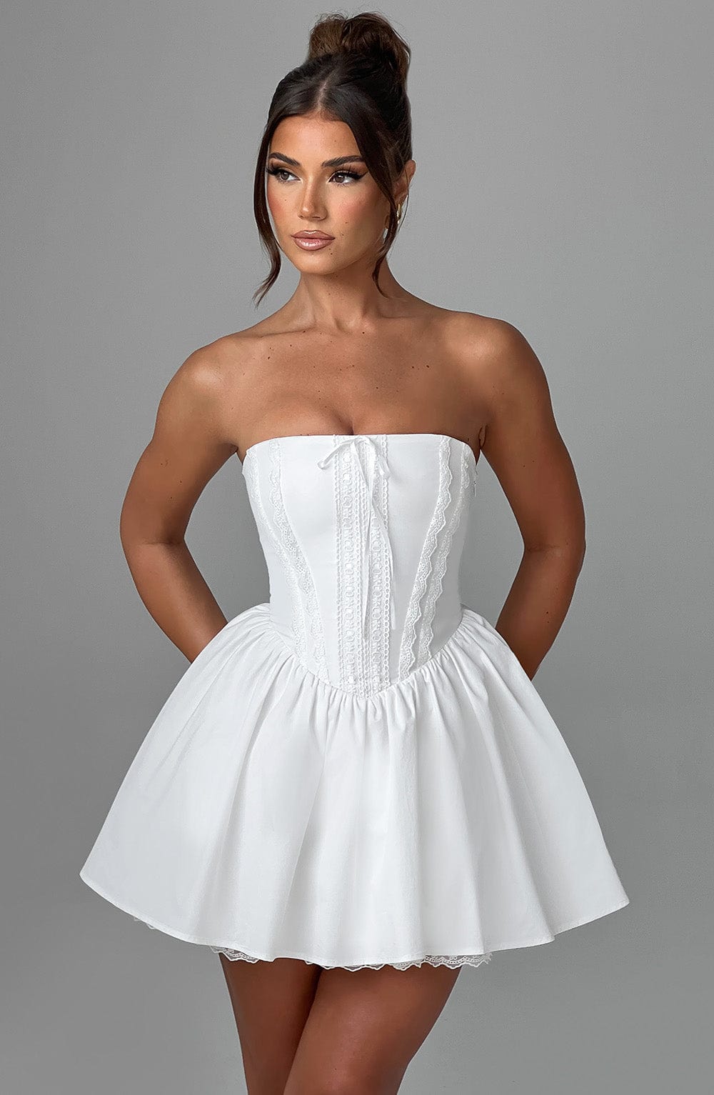 Evie - White Mini Dress